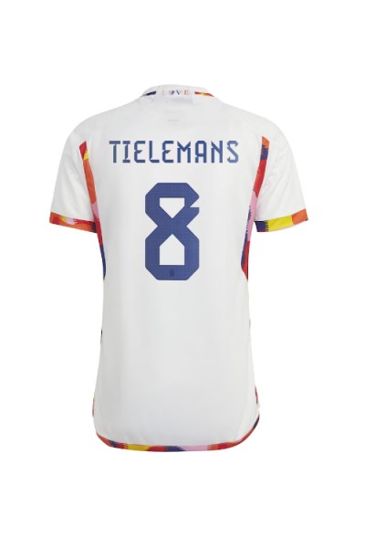Fotbalové Dres Belgie Youri Tielemans #8 Venkovní Oblečení MS 2022 Krátký Rukáv